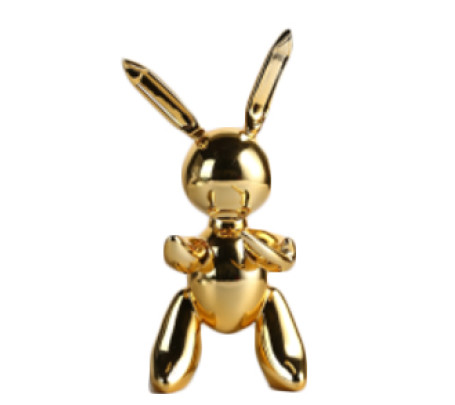 Ри-49/287 Статуэтка Кролик робот в золотом цвете 27.5*12 XSY09101-7