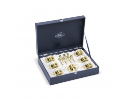 Иг-6033301 Кофейный набор на 6 персон G/p Chinelli золото