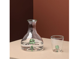 Ри-49/666 Набор Клевер графин и 2 стакана из стекла BXLH220208  15.5CM  H:19.5CM