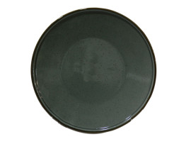 ЦК-504 Тарелка круглая  8.5 темно-серая HS119316 (тарелки круглые штучные фарфоровые тёмно-серые)