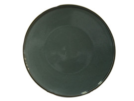 ЦК-504 Тарелка круглая  11.5 темно-серая HS119318 (тарелки круглые штучные фарфоровые тёмно-серые)