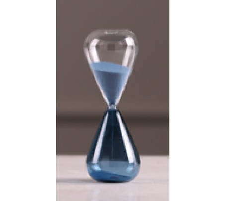 Ри-49/355 Песочные часы с полураспылением (10 минут) в синем цвете DIA6.4*H17CM JW1202-1BL