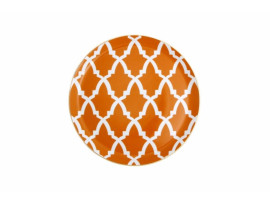 ТЦ-257 Morocco Design3 Оранжевая плоская тарелка 24cm  04A+P021463 162925