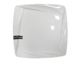 PD118 Тарелка квадратная 8,5  22см (тарелки квадратные штучные фарфоровые белые)