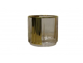 Ис-3882/2 Набор стаканов для виски хрусталь 6шт в золоте SAME (наборы для виски хрустальные)