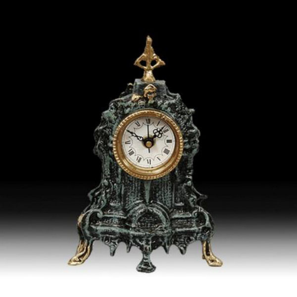 Гв-5401 Настольные часы 20*13 см бронза Virtus