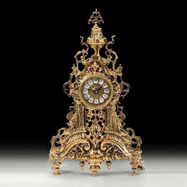 Гв-5164 Настольные часы 48*28 см бронза Virtus