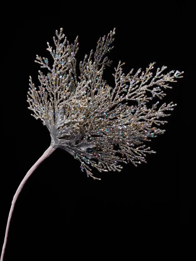 РТР 86755 ПРЕМИУМ ВЕТОЧКА КОРАЛЛА ШАМПАНЬ С ЦВЕТНЫМ ГЛИТТЕРОМ 45 СМ