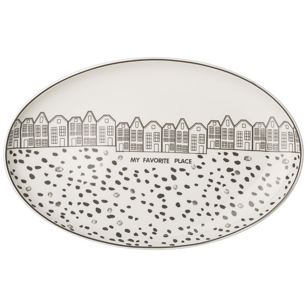 Рос 165-558 БЛЮДО ОВАЛЬНОЕ LEFARD "LOVE YOU" 30,5 СМ