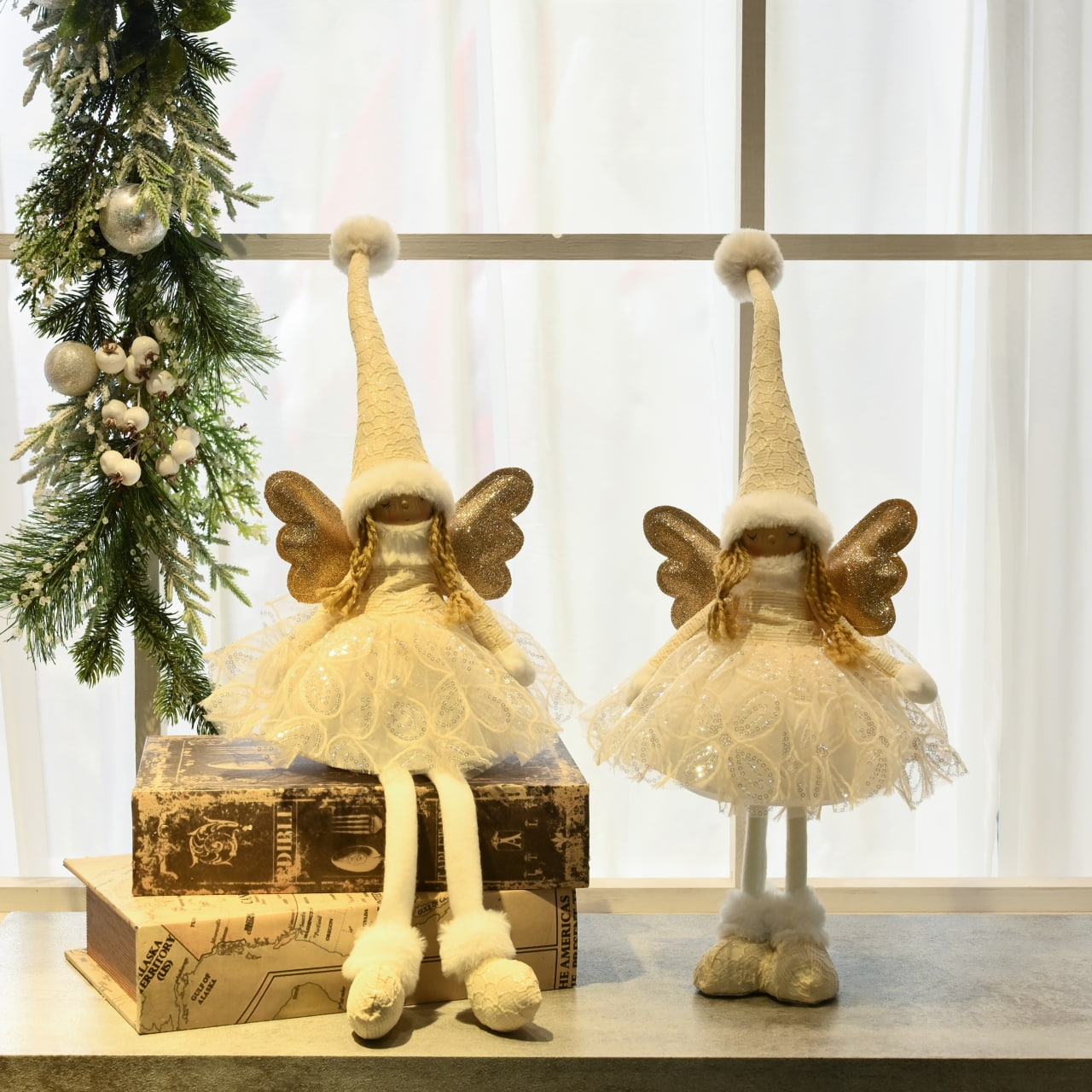 Ри-Нг-896 Декоративная мягкая игрушка "Кукла" 22*16*60 XY3177坐