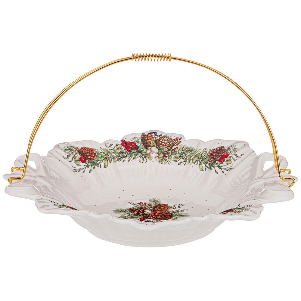 Рос 760-745 БЛЮДО LEFARD "CELEBRATION" С МЕТАЛЛ.РУЧКОЙ 26СМ