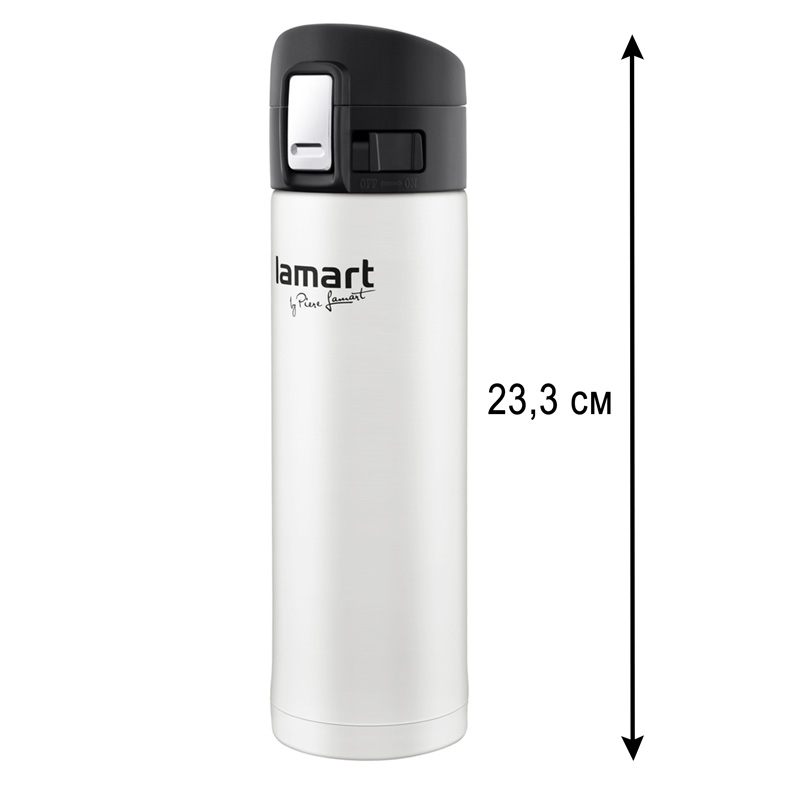 LT 4043 Термос Lamart 420мл 6,4*23,3см нержавеющая сталь/пластик