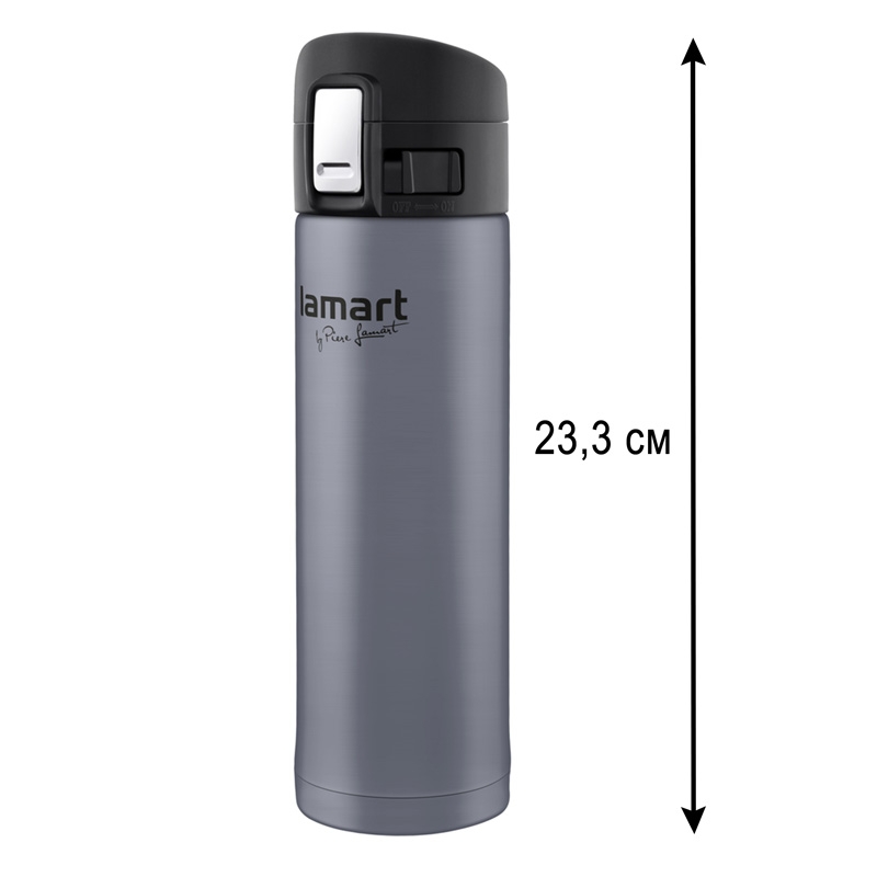 LT 4044 Термос Lamart 420мл 6,4*23,3см нержавеющая сталь/пластик