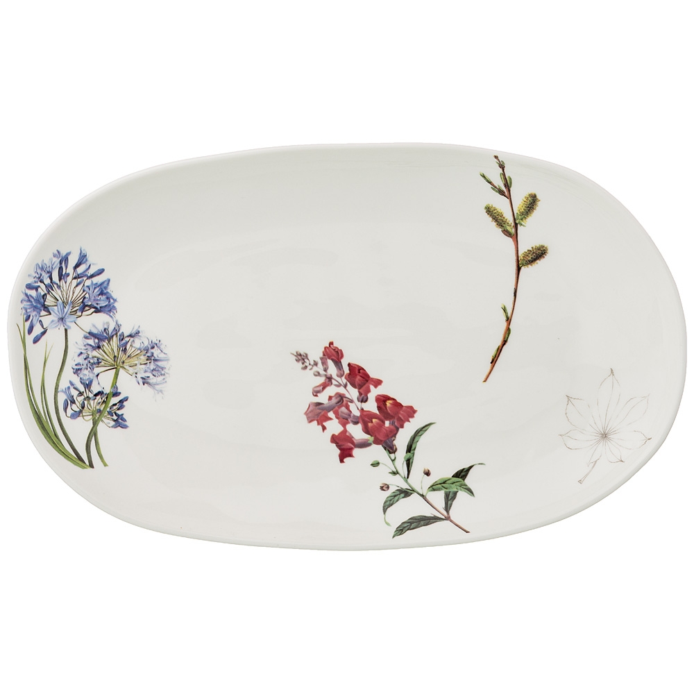 Рос 474-099 ТАРЕЛКА ЗАКУСОЧНАЯ ОВАЛЬНАЯ BRONCO "MEADOW" 29*17 СМ