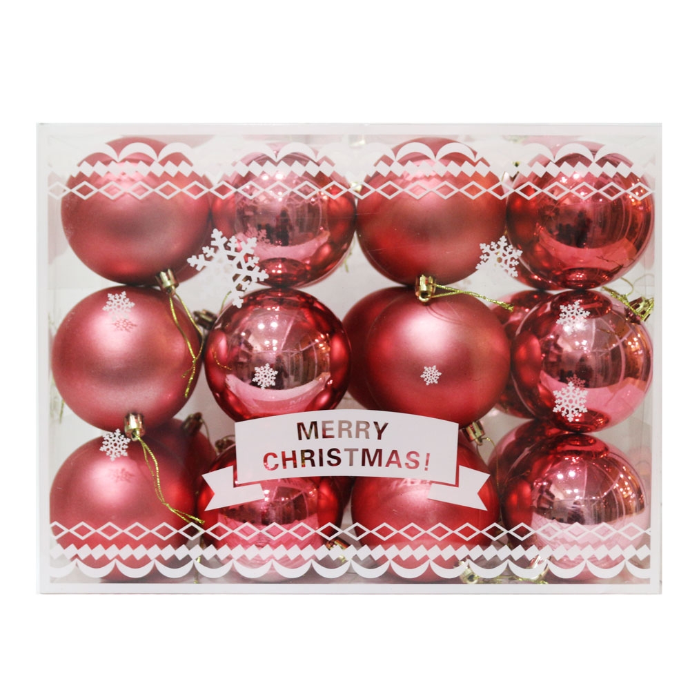 Ри-47/10 Новогодние шары  8 см LR8024AB