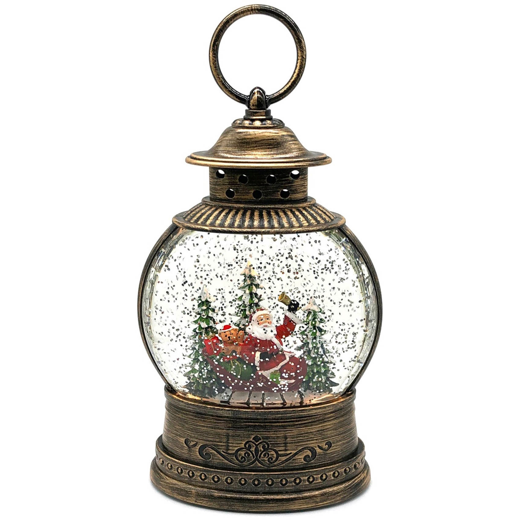 Ри-Нг-419 Новогодний фонарь со снегом WDL-2103A