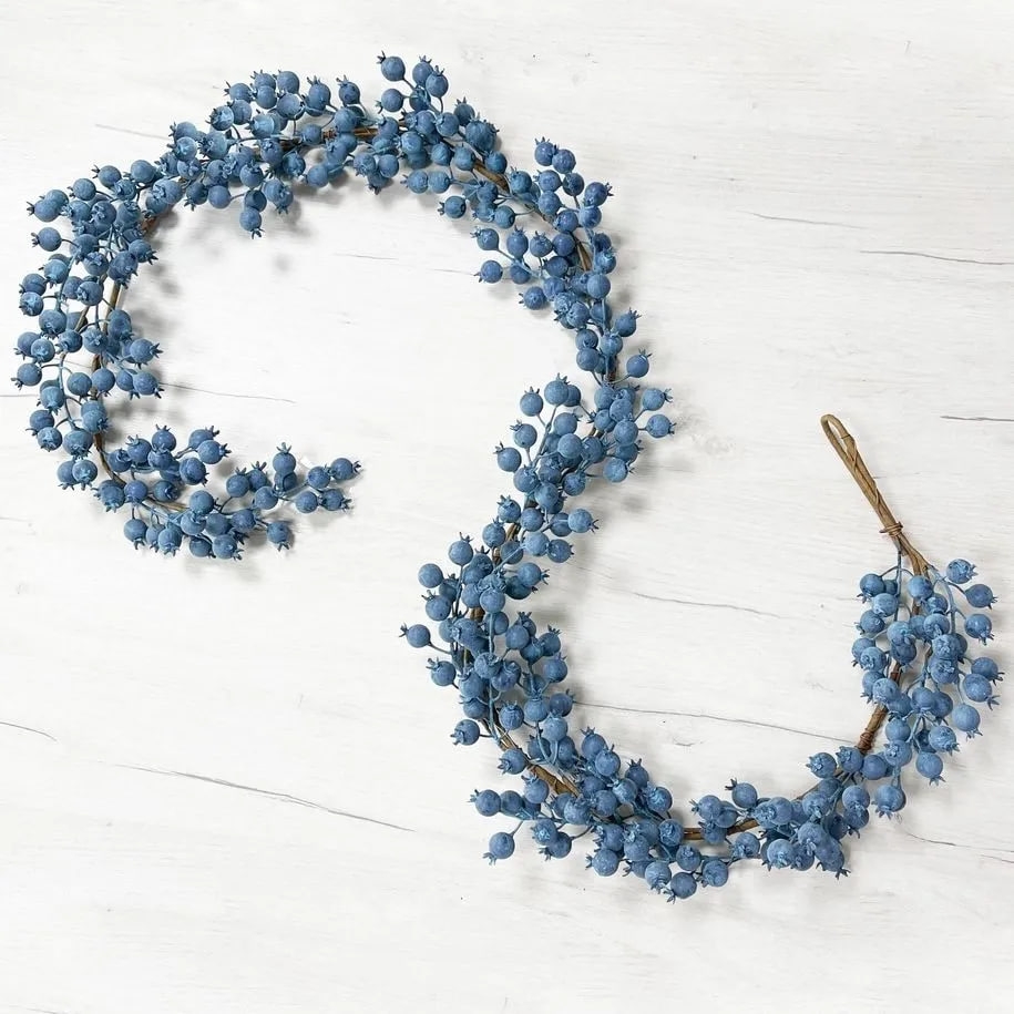РТР 89505 ГИРЛЯНДА ИЗ ГОЛУБЫХ ЯГОД 180 СМ ПЕНОПЛАСТ