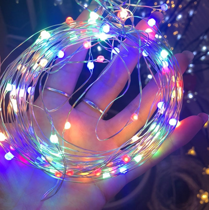 Ри-47/126 Гирлянда 80L 10M SMD2835 медный провод свет, постоянный свет, провод 3 м, упаковка цвета коробки multicolor