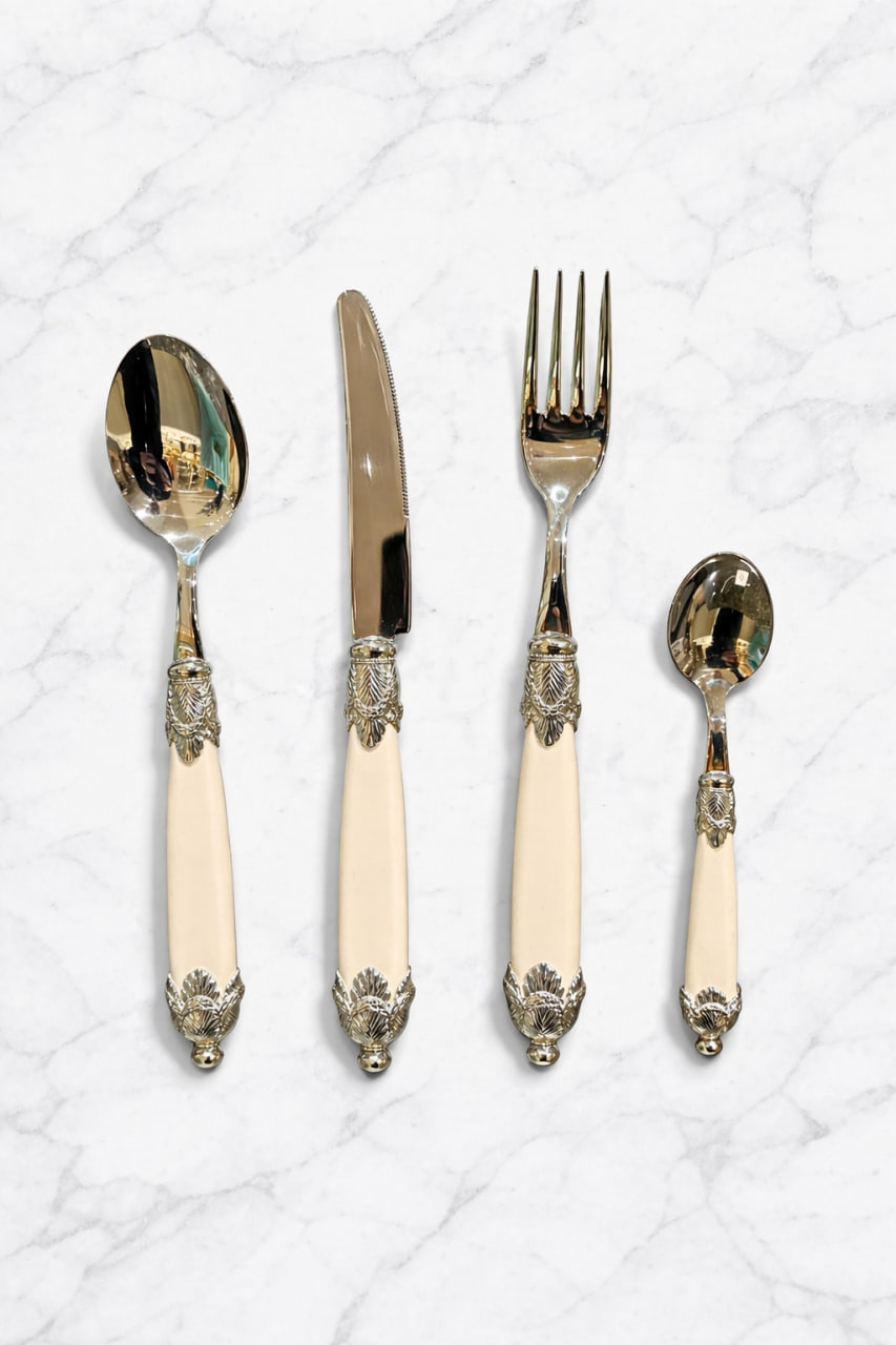 Дд-146 Набор столовых приборов на 12 перс "SIENA SHINE"49 ПР CD49SISS/AV Айвори Domus Design