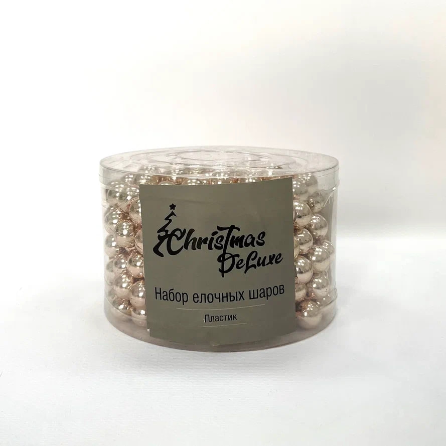 РТР 87015 БУСЫ НА ЕЛКУ Ø 1,4 СМ РОЗОВОЕ ЗОЛОТО 500 СМ ПЛАСТИК