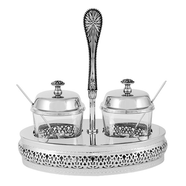 Р-2018/137 Вазочки для джема "Британи" 21х14х21см нерж сталь RE-C3070C.S1