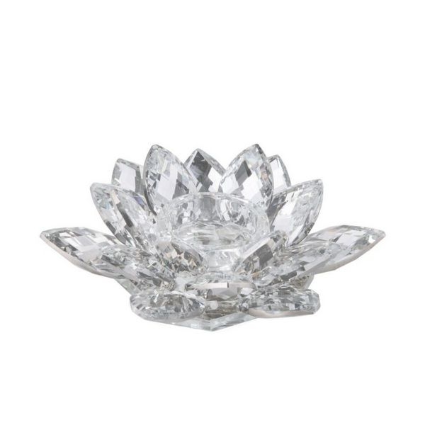 Иг-3200022 Подсвечник из стекла "LOTUS" 13*3 Chinelli