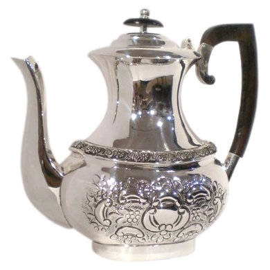 Иг-8006600 Кофейник 24см Chinelli (Ёмкость для кофе металлическая кофейники серебро)