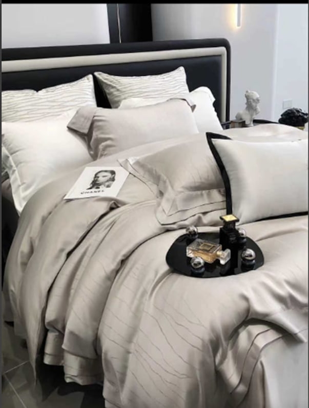 КПГ-534 Постельное белье LA PERLA  Евро 200*230/250*250/ 50*70-2 тенсел (Плотность100)