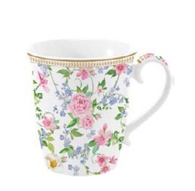 Ил-135748 Фарфоровая кружка 275 мл в цветной коробке "GARDEN JOY"