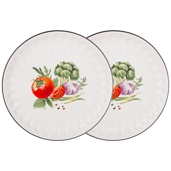Рос 189-482 НАБОР ТАРЕЛОК ОБЕДЕННЫХ LEFARD "KITCHEN PASSIONS" 2 ШТ. 26*2,8 СМ
