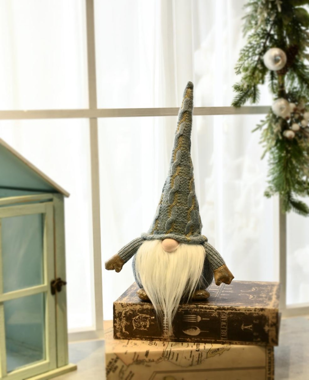 Ри-Нг-720 Декоративная мягкая игрушка  "Гном" 18*10*41 XY3200