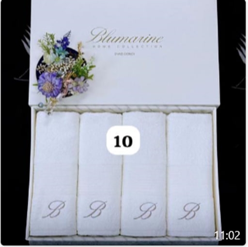 КПГ-507/бел Набор полотенец Blumarine для лица 47*90-4шт к-т