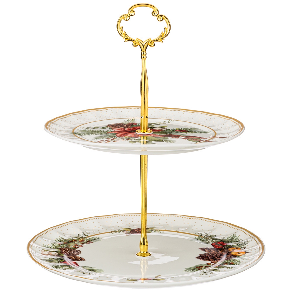 Рос 54-618 БЛЮДО ДВУХЪЯРУСНОЕ LEFARD "CELEBRATION" 19*23 СМ