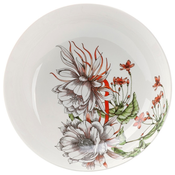 Р-2023/165 Салатник 18.5см "Тропические цветы" без инд.упаковки MW413-II0091