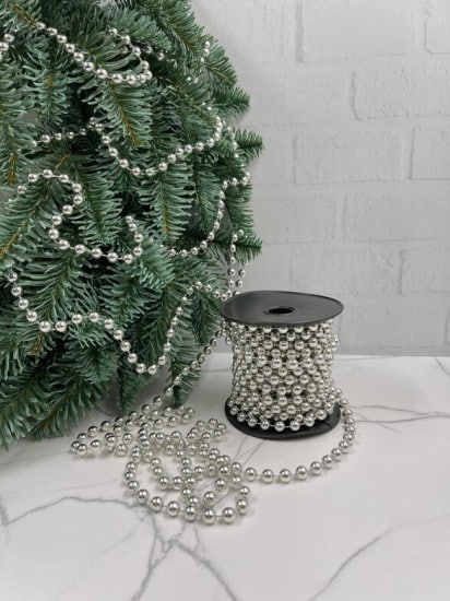 РТР 87086 БУСЫ НА ЕЛКУ Ø 0,8 СМ РОЗОВЫЙ ПЕРЛАМУТР 1000 СМ ПЛАСТИК