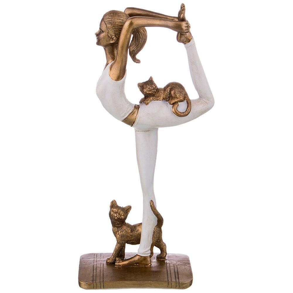 Рос 162-701 СТАТУЭТКА "ЙОГА" СЕРИЯ "ФЬЮЖН" 11,5*7,5*24,5 СМ