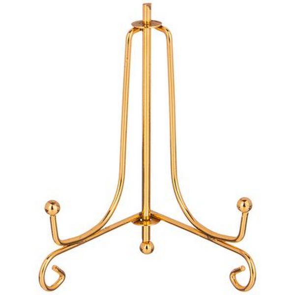 Рос 244-115/1 ПОДСТАВКА ДЛЯ ТАРЕЛОК  ШТ. 10*6 СМ. ВЫСОТА=10 СМ. ЦВЕТ - ЗОЛОТО