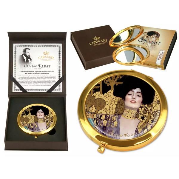 Хп-181-1010 Зеркало карманное "Юдифь"  ( Г. Климт)