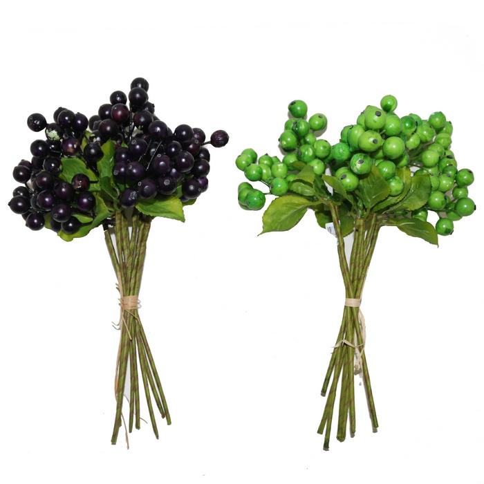 ри-42/75 Искусственная ветка ГРОЗДЬ ВИНОГРАДА H000040