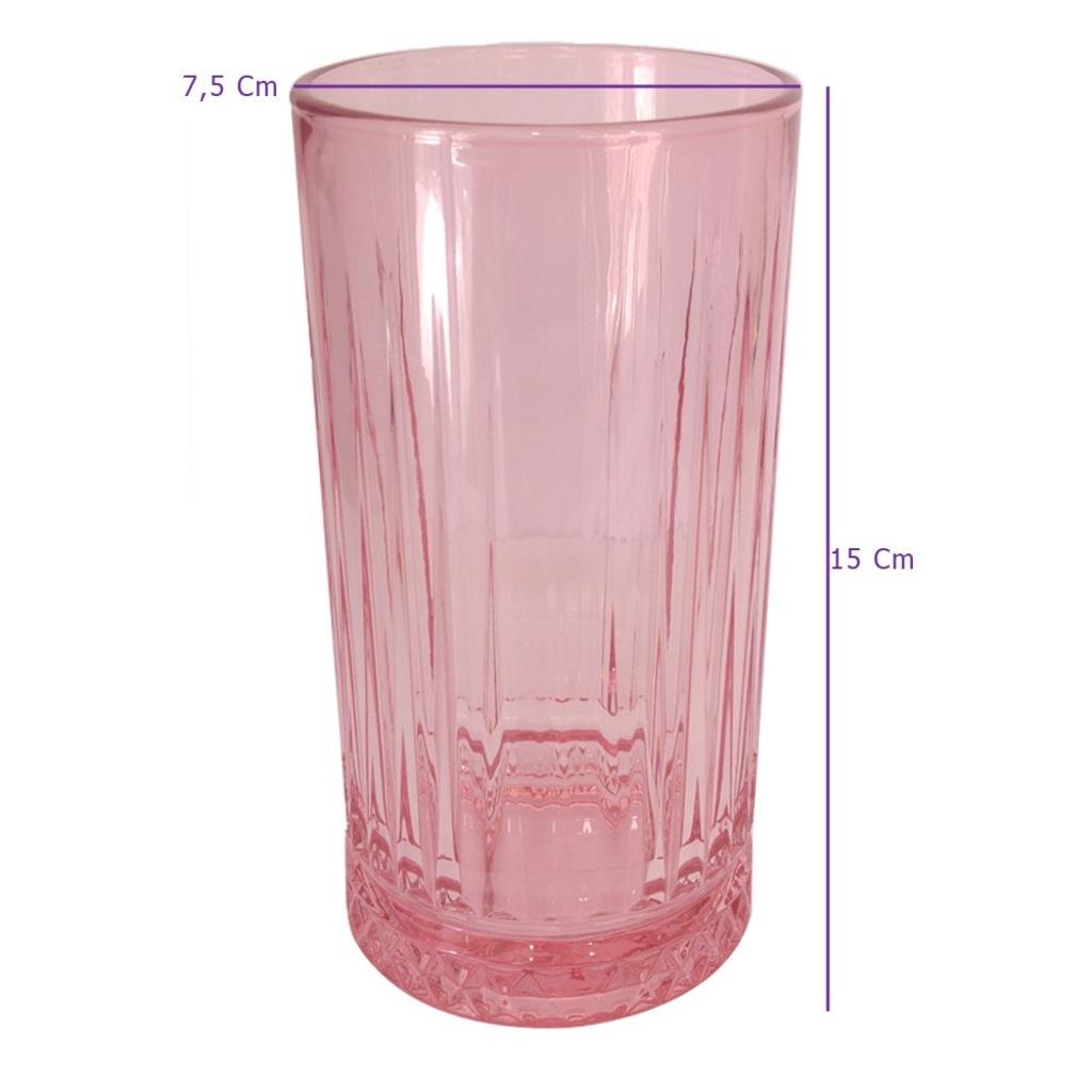 520015-Р Стакан ЭЛИЗИА ЭНЖОЙ РОЗОВЫЙ объем: 445мл по 12шт