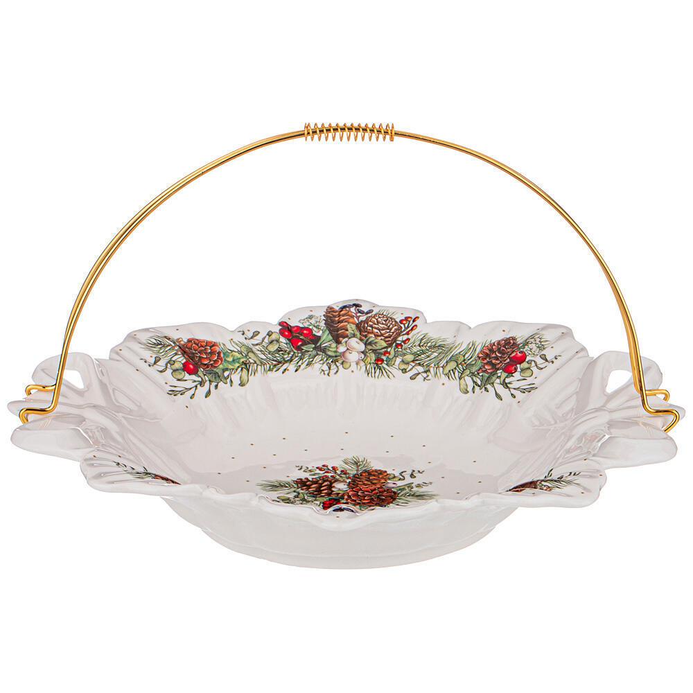 Рос 760-745 БЛЮДО LEFARD "CELEBRATION" С МЕТАЛЛ.РУЧКОЙ 26СМ