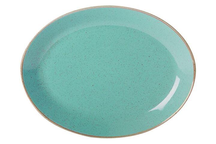 ТЦ-245 Тарелка Seasons Turquoise овальная 24см 04ALM001571	112124