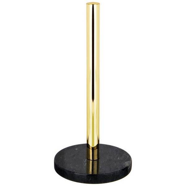 Рос 925-119 ДЕРЖАТЕЛЬ ДЛЯ ПОЛОТЕНЕЦ AGNESS "ЧЕРНОЕ ЗОЛОТО" Д=15 СМ ВЫС=32 СМ