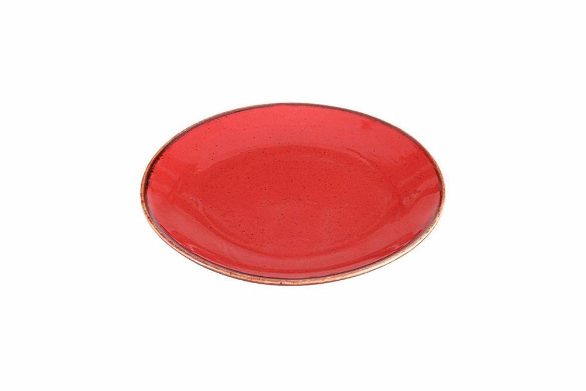 ТЦ-261 Seasons Красная плоская тарелка 18cm  04ALM001492 187618