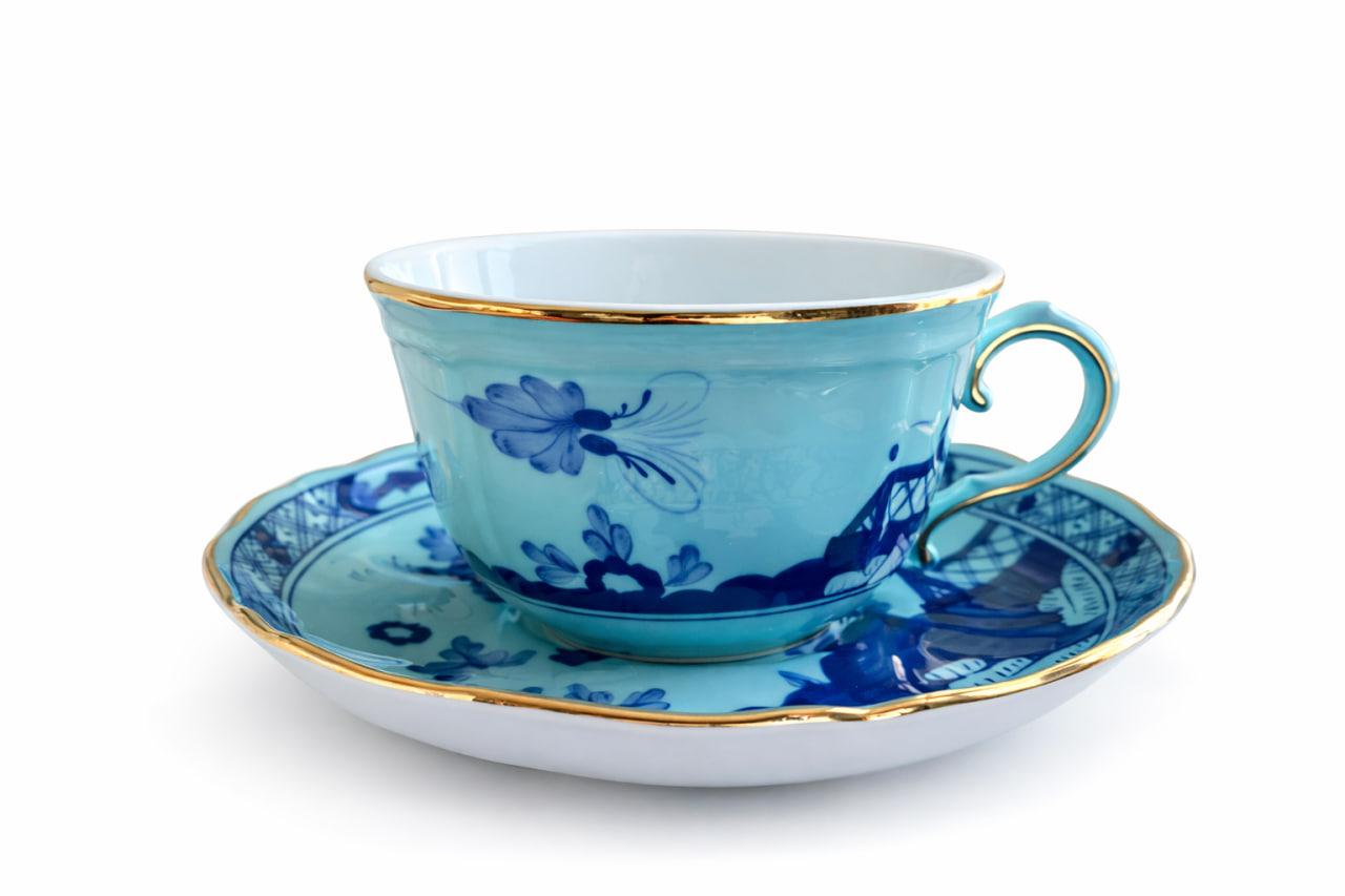 ГК-101 Люкс.Китай,Набор на 1 персону чашка с блюдцем Ginori