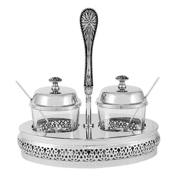 Р-2018/137 Вазочки для джема "Британи" 21х14х21см нерж сталь RE-C3070C.S1