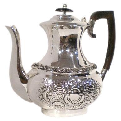 Иг-8006600 Кофейник 24см Chinelli (Ёмкость для кофе металлическая кофейники серебро)