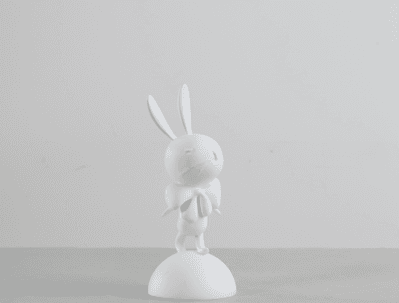 Ри-49/259 Статуэтка "Кролик" в белом цвете 9.2*9.2*21 XSY210422-2