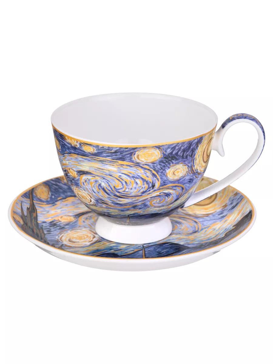 Рос 104-1011 ЧАЙНАЯ ПАРА LEFARD "ЗВЁЗДНАЯ НОЧЬ" (В. ВАН ГОГ) 250 МЛ