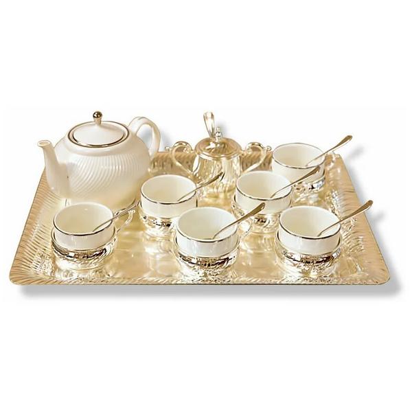 Иг-2207300 Чайный сервиз на 6 персон на подносе Chinelli